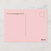 かわいいラズベリーの追加メッセージ ポストカード (裏面)