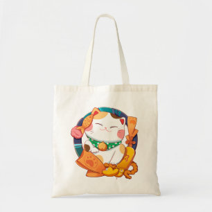 かわいいラッキーキャット トートバッグ