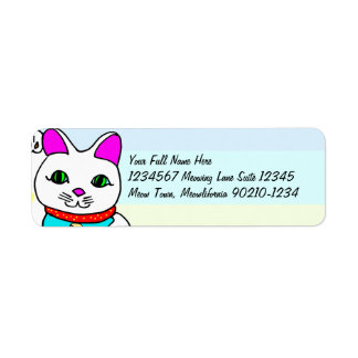 かわいいラッキーキャット ラベル