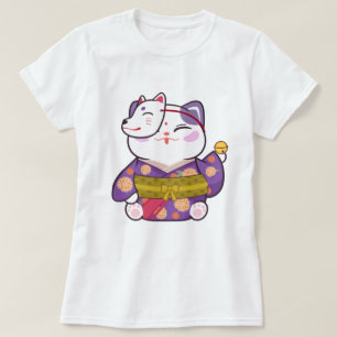 かわいいラッキーキャット Tシャツ