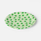 かわいいラッキークローバー ペーパープレート (アングル)