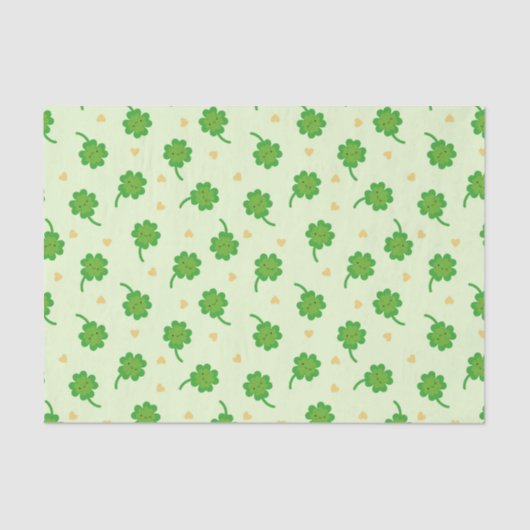かわいいラッキークローバー 薄葉紙 (正面)