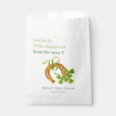 かわいいラッキーシャムロックセントパトリックの日の赤ちゃんシャワー フェイバーバッグ (正面)