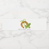 かわいいラッキーシャムロックセントパトリックの日の赤ちゃんシャワー ペットボトルラベル (シングルラベル)