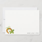 かわいいラッキーシャムロック セントパトリックデー 子供の誕生日 ノートカード (正面)