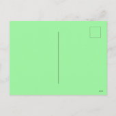 かわいいラッキーフォーリーフクローバーハッピーセントパトリックの日 シーズンポストカード (裏面)