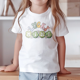 かわいいラッキーミニSt patricks dayアイリッシュキッズ Tシャツ