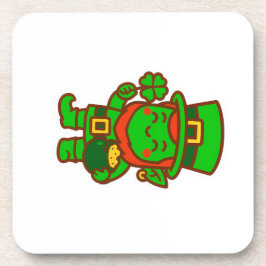 かわいいラッキー・レプラシャン コースター