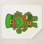 かわいいラッキー・レプラシャン シェルパブランケット (正面(横))