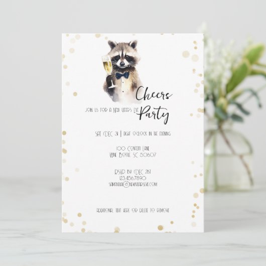 かわいいラッコとシャンパンで乾杯！新年のお祝い シーズンカード (スタンド正面)