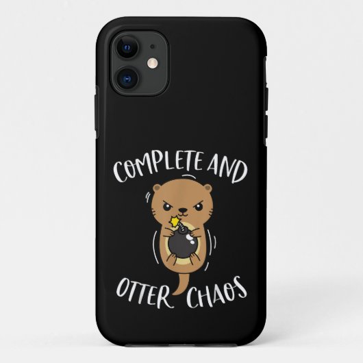 かわいいラッコのデザインで楽しいパロディグッズ Case-Mate iPhoneケース (裏面)