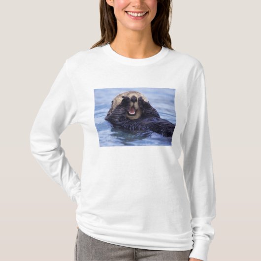 かわいいラッコ | アラスカ, アメリカ Tシャツ (正面)