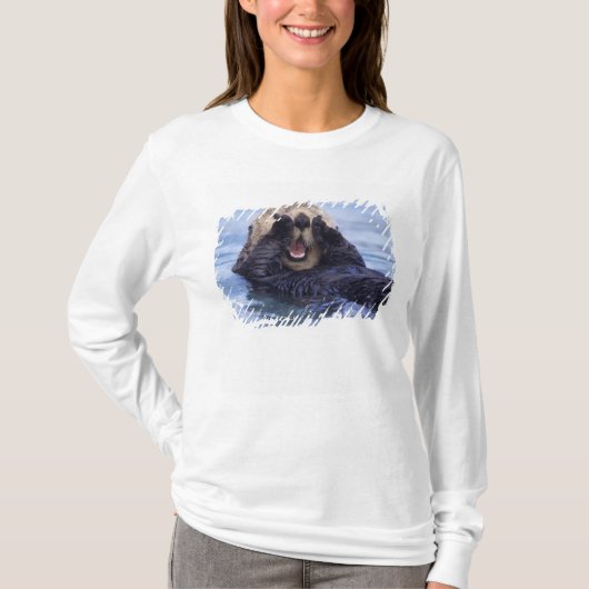 かわいいラッコ | アラスカ アメリカ Tシャツ (正面)