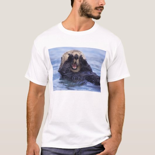 かわいいラッコ | アラスカ, アメリカ Tシャツ (正面)