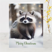 かわいいラッコ カード (黄色い花)