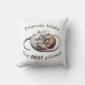 かわいいラットの枕 クッション (正面)