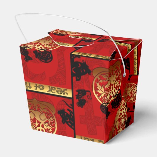 かわいいラットイ中国のンイヤー〔占星術の〕十二宮図誕生日TOFB フェイバーボックス (裏面サイド)