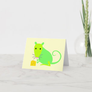かわいいラットノテカード カード
