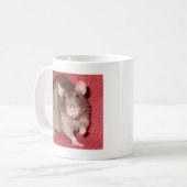かわいいラット コーヒーマグカップ (正面左)