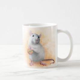かわいいラット コーヒーマグカップ