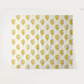 かわいいラテアートinイエローコーヒーマグ タペストリー (正面(横))