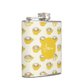 かわいいラテアートinイエローコーヒーマグ フラスク (右)