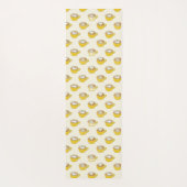 かわいいラテアートinイエローコーヒーマグ ヨガマット (裏面)