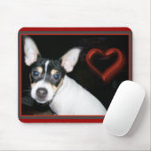 かわいいラティとハート マウスパッド (マウス)