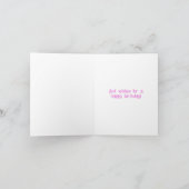 かわいいラテスマイルコーヒーラバーハッピーバースデー カード (内部)