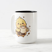 かわいいラテマグ ツートーン ツートーンマグカップ (正面左)