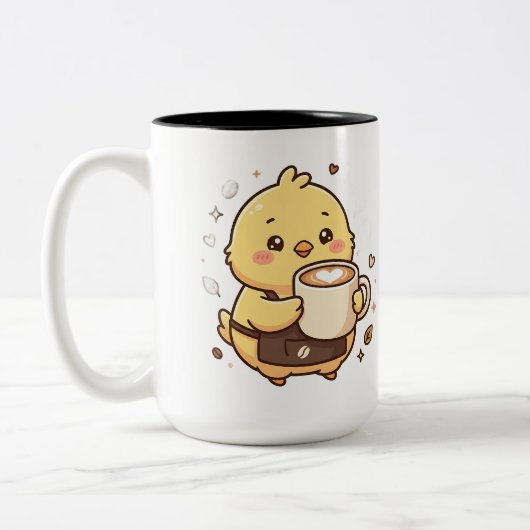 かわいいラテマグ ツートーン ツートーンマグカップ (左)
