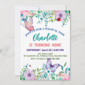 かわいいラディバグ水玉模様フローラフラワー誕生日名 シーズンカード (正面)