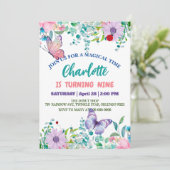 かわいいラディバグ水玉模様フローラフラワー誕生日名 シーズンカード (スタンド正面)