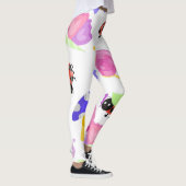かわいいラディバグ自然ホワイトレギンスfor Women レギンス (右)