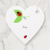 かわいいラディバグ誕生日お願いギフトラベル フェイバータグ (裏面)