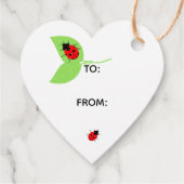 かわいいラディバグ誕生日お願いギフトラベル フェイバータグ (裏面)