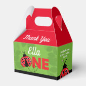 かわいいラディバグ1st誕生日パーティーガールボックス フェイバーボックス (正面サイド)