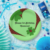 かわいいラディバグ1st誕生日パーティー紙 ペーパープレート (パーティー)