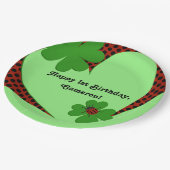 かわいいラディバグ1st誕生日パーティー紙 ペーパープレート (アングル)