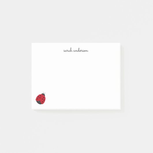 かわいいラディバグ・キッパーソナライズされたズ ポストイット (正面)