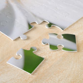 かわいいラディバードオンマルゲライトデイジーの花かわいらし ジグソーパズル (側面)