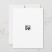 かわいいラバカラフルドリ ノートカード (裏面)