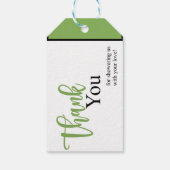 かわいいラバーアヒル赤ちゃんシャワー ギフトタグ (裏面)