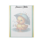 かわいいラバーアヒル赤ちゃんシャワー ノートパッド (回転)