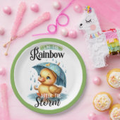 かわいいラバーアヒル赤ちゃんシャワー ペーパープレート (パーティー)