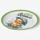 かわいいラバーアヒル赤ちゃんシャワー ペーパープレート (アングル)