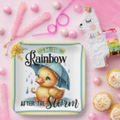 かわいいラバーアヒル赤ちゃんシャワー ペーパープレート (パーティー)