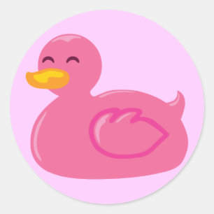 かわいいラバーダッキー ラウンドシール