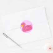 かわいいラバーダッキー ラウンドシール (封筒)
