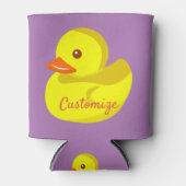 かわいいラバーダックサンダー_コーブ 缶クーラー (正面)